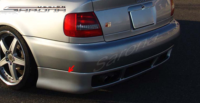 Custom Audi A4 Rear Add-on  Sedan Rear Lip/Diffuser (1996 - 2001) - $349.00 (Part #AD-001-RA)